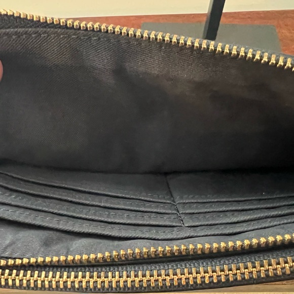 NWOT Coach Grayish Blue Double Zip Wristlet with Hantag - Picture 7 of 7